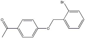 1-{4-[(2-bromobenzyl)oxy]phenyl}ethanone Struktur
