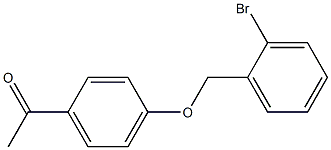 1-{4-[(2-bromobenzyl)oxy]phenyl}ethanone 结构式