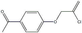 1-{4-[(2-chloroprop-2-enyl)oxy]phenyl}ethanone Structure
