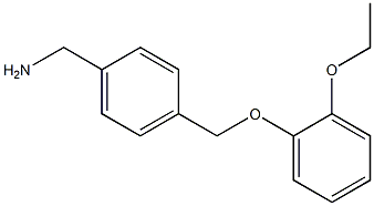 1-{4-[(2-ethoxyphenoxy)methyl]phenyl}methanamine 化学構造式