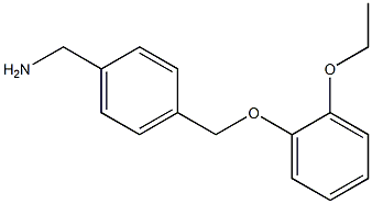 1-{4-[(2-ethoxyphenoxy)methyl]phenyl}methanamine Structure