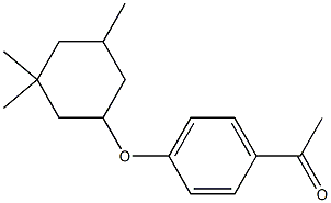 1-{4-[(3,3,5-trimethylcyclohexyl)oxy]phenyl}ethan-1-one,,结构式