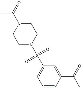 1-{4-[(3-acetylbenzene)sulfonyl]piperazin-1-yl}ethan-1-one