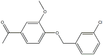  1-{4-[(3-chlorophenyl)methoxy]-3-methoxyphenyl}ethan-1-one