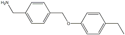 1-{4-[(4-ethylphenoxy)methyl]phenyl}methanamine Structure