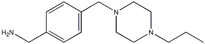 1-{4-[(4-propylpiperazin-1-yl)methyl]phenyl}methanamine Struktur