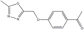 1-{4-[(5-methyl-1,3,4-oxadiazol-2-yl)methoxy]phenyl}ethan-1-one 化学構造式