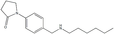 1-{4-[(hexylamino)methyl]phenyl}pyrrolidin-2-one Struktur