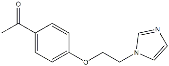 1-{4-[2-(1H-imidazol-1-yl)ethoxy]phenyl}ethan-1-one Struktur