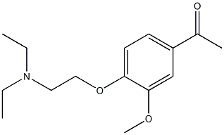 1-{4-[2-(diethylamino)ethoxy]-3-methoxyphenyl}ethanone,,结构式