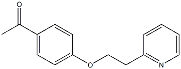 1-{4-[2-(pyridin-2-yl)ethoxy]phenyl}ethan-1-one 结构式