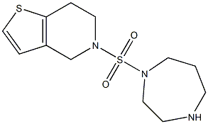 1-{4H,5H,6H,7H-thieno[3,2-c]pyridine-5-sulfonyl}-1,4-diazepane Struktur