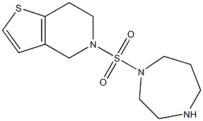 1-{4H,5H,6H,7H-thieno[3,2-c]pyridine-5-sulfonyl}-1,4-diazepane Structure