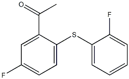 1-{5-fluoro-2-[(2-fluorophenyl)sulfanyl]phenyl}ethan-1-one