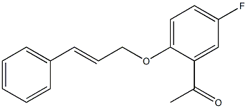 1-{5-fluoro-2-[(3-phenylprop-2-en-1-yl)oxy]phenyl}ethan-1-one|