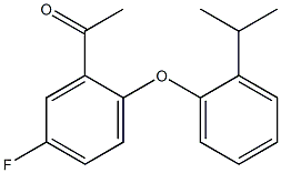 1-{5-fluoro-2-[2-(propan-2-yl)phenoxy]phenyl}ethan-1-one