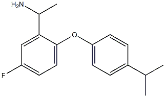 1-{5-fluoro-2-[4-(propan-2-yl)phenoxy]phenyl}ethan-1-amine