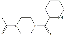 1-acetyl-4-(piperidin-2-ylcarbonyl)piperazine 结构式