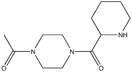 1-acetyl-4-(piperidin-2-ylcarbonyl)piperazine Structure