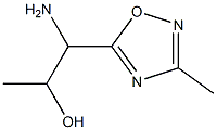 1-amino-1-(3-methyl-1,2,4-oxadiazol-5-yl)propan-2-ol,,结构式