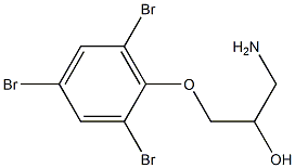 1-amino-3-(2,4,6-tribromophenoxy)propan-2-ol Struktur