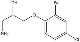 1-amino-3-(2-bromo-4-chlorophenoxy)propan-2-ol