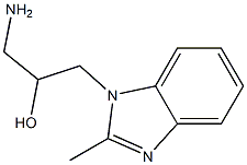 1-amino-3-(2-methyl-1H-1,3-benzodiazol-1-yl)propan-2-ol Struktur