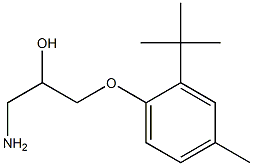 1-amino-3-(2-tert-butyl-4-methylphenoxy)propan-2-ol Structure