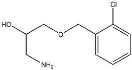 1-amino-3-[(2-chlorophenyl)methoxy]propan-2-ol 结构式