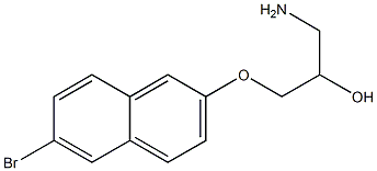 1-amino-3-[(6-bromo-2-naphthyl)oxy]propan-2-ol Structure