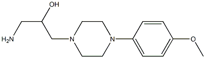 1-amino-3-[4-(4-methoxyphenyl)piperazin-1-yl]propan-2-ol,,结构式