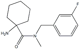  1-amino-N-[(3-fluorophenyl)methyl]-N-methylcyclohexane-1-carboxamide