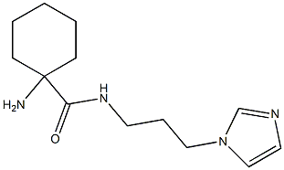 1-amino-N-[3-(1H-imidazol-1-yl)propyl]cyclohexane-1-carboxamide