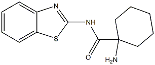 1-amino-N-1,3-benzothiazol-2-ylcyclohexanecarboxamide 化学構造式