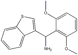 1-benzothiophen-3-yl(2,6-dimethoxyphenyl)methanamine 结构式