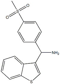 1-benzothiophen-3-yl(4-methanesulfonylphenyl)methanamine
