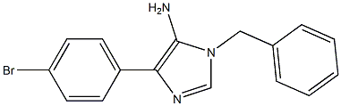 1-benzyl-4-(4-bromophenyl)-1H-imidazol-5-amine,,结构式