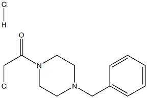 1-benzyl-4-(chloroacetyl)piperazine hydrochloride Structure