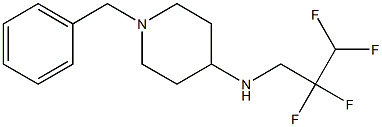 1-benzyl-N-(2,2,3,3-tetrafluoropropyl)piperidin-4-amine 化学構造式