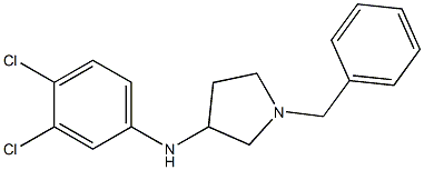 1-benzyl-N-(3,4-dichlorophenyl)pyrrolidin-3-amine Struktur