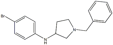 1-benzyl-N-(4-bromophenyl)pyrrolidin-3-amine,,结构式