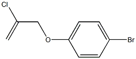 1-bromo-4-[(2-chloroprop-2-enyl)oxy]benzene,,结构式