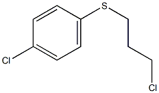 1-chloro-4-[(3-chloropropyl)sulfanyl]benzene 结构式