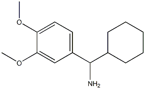1-cyclohexyl-1-(3,4-dimethoxyphenyl)methanamine Struktur