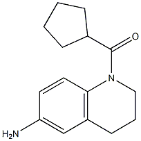 1-cyclopentanecarbonyl-1,2,3,4-tetrahydroquinolin-6-amine Struktur