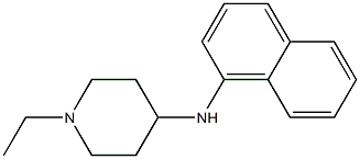 1-ethyl-N-(naphthalen-1-yl)piperidin-4-amine 化学構造式