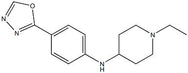 1-ethyl-N-[4-(1,3,4-oxadiazol-2-yl)phenyl]piperidin-4-amine|