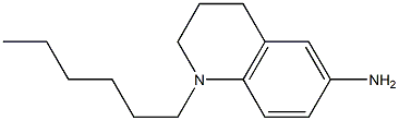 1-hexyl-1,2,3,4-tetrahydroquinolin-6-amine,,结构式