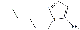 1-hexyl-1H-pyrazol-5-amine,,结构式