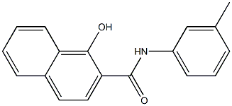 1-hydroxy-N-(3-methylphenyl)naphthalene-2-carboxamide,,结构式